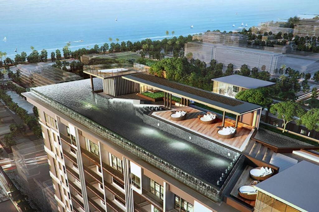 The Base Condo Center Of Pattaya Rooftop Swimming Pool Dış mekan fotoğraf